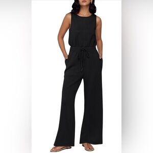 Women's Casual Jumpsuit Sleeveless Loose One Piece